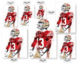 Brock Purdy San Francisco 49ers Football Art Poster