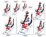 Mario Manningham New York Giants Football Art Poster