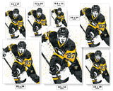 Sidney Crosby Pittsburgh Penguins Hockey Art Poster