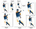 Jose Altuve Throw Houston Astros Baseball Art Poster