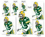 Brett Favre Green Bay Packers Football Art Poster