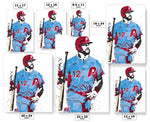 Kyle Schwarber Philadelphia Phillies Baseball Art Poster