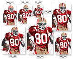 Jerry Rice San Francisco 49ers Football Art Poster