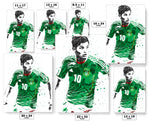 Jesus Corona Mexico Soccer Futbol Art Poster