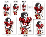 Colin Kaepernick San Francisco 49ers Football Art Poster