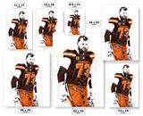 Joe Thomas Cleveland Browns Football Art Poster