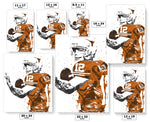 Colt McCoy Texas Longhorns NCAA College Art Poster