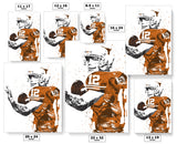 Colt McCoy Texas Longhorns NCAA College Art Poster