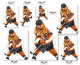 Philadelphia Flyers Gritty Mascot Hockey Art Poster