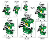 Marcus Mariota Oregon Ducks NCAA College Art Poster