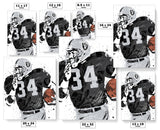 Bo Jackson Las Vegas Raiders Football Art Poster