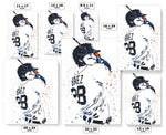 Javier Báez Detroit Tigers Baseball Art Poster