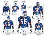 Lawrence Taylor New York Giants Football Art Poster