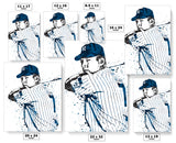 Mickey Mantle New York Yankees Baseball Art Poster