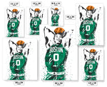 Jayson Tatum Boston Celtics Basketball Art Poster