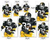 Franco Harris Pittsburgh Steelers Football Art Poster