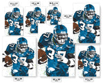 Shaun Alexander Seattle Seahawks Football Art Poster