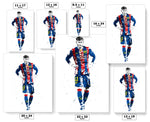 Neymar Jr FC Barcelona Soccer Futbol Art Poster