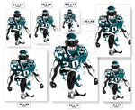 Brian Dawkins Philadelphia Eagles Football Art Poster