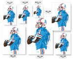 Warren Moon Houston Oilers Football Art Poster