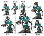 Jimmy Smith Jacksonville Jaguars Football Art Poster