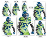 Bobby Wagner Green Seattle Seahawks Football Art Poster