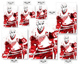 Steve Yzerman Detroit Red Wings Hockey Art Poster