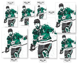 Jamie Benn Dallas Stars Hockey Art Poster