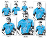 Dan Campbell Detroit Lions Football Art Poster