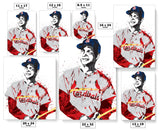 Stan Musial Cardinals St. Louis Cardinals Baseball Art Poster