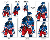 Mika Zibanejad New York Rangers Hockey Art Poster