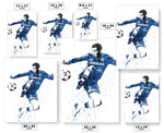 Eden Hazard Chelsea Soccer Futbol Art Poster