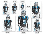 Bryce Young Carolina Panthers Football Art Poster