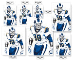 Aaron Donald Los Angeles Rams Football Art Poster