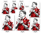 Nick Saban Alabama Crimson Tide NCAA College Art Poster