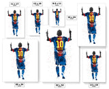 Lionel Messi Goal FC Barcelona Soccer Futbol Art Poster