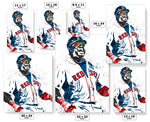 David Ortiz Boston Red Sox Baseball Art Poster