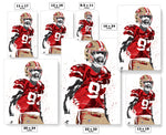 Nick Bosa San Francisco 49ers Football Art Poster