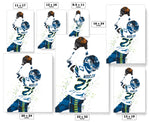 Tariq Woolen Seattle Seahawks Football Art Poster