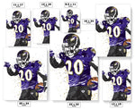 Ed Reed Baltimore Ravens Football Art Poster