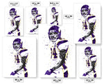 Randy Moss Minnesota Vikings Football Art Poster