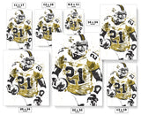 Calvin Johnson Georgia Tech Yellow Jackets NCAA College Art Poster