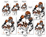 AJ Green Cincinnati Bengals Football Art Poster