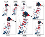 Jim Thome Cleveland Guardians Baseball Art Poster