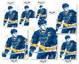 Brett Hull St Louis Blues Hockey Art Poster