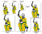 Pele Brazil Soccer Futbol Art Poster