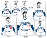 Shohei Ohtani Los Angeles Dodgers Baseball Art Poster