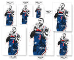 Bradley Beal Washington Wizards Basketball Art Poster