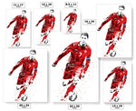 Cristiano Ronaldo Portugal Soccer Futbol Art Poster