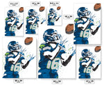 Tyler Lockett Seattle Seahawks Football Art Poster